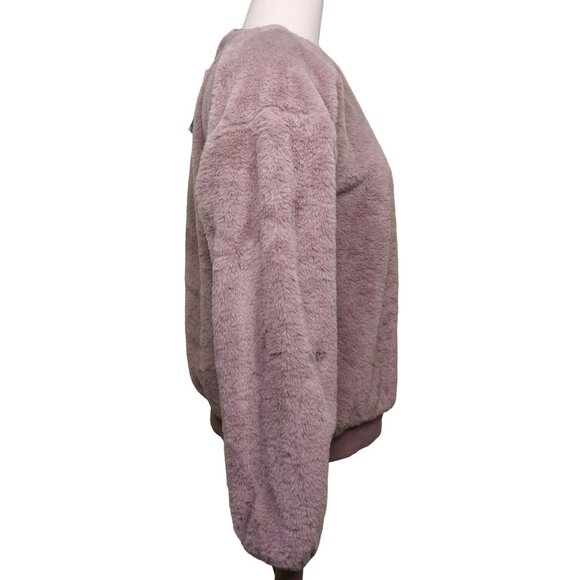 Philosophy Republic Women's Faux Fur Pullover Top Tan Size Small Lined~Soft~Cozy - Picture 2 of 14